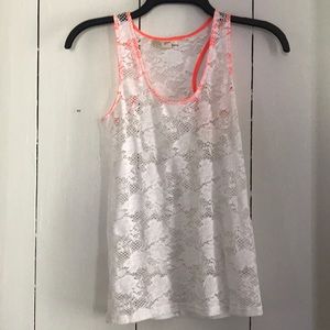 Lace tank top